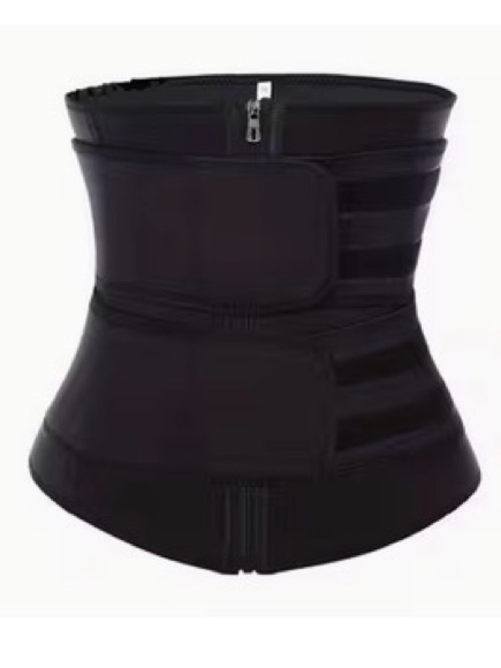 Black Waist Trainer corset Shapewear with Adjustable Closure